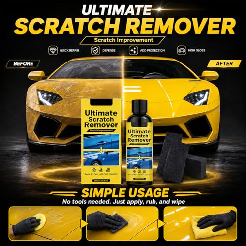 2Set Nanopolix Car Scratch Remover,Nanopolix Scratch Remover,Car Scratchs Repair Paste Deep Scratch,All Paint Colors Polishing Kit (4*Nano Cloth)