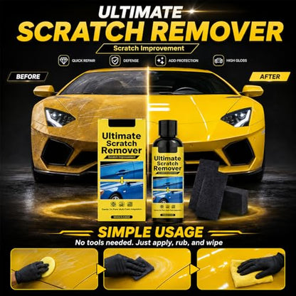 2Set Nanopolix Car Scratch Remover,Nanopolix Scratch Remover,Car Scratchs Repair Paste Deep Scratch,All Paint Colors Polishing Kit (4*Nano Cloth)
