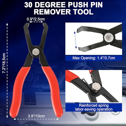 DASBET 5PCS Fuel Line Pliers Set Hose Remover Tool | Heavy-Duty Hose Clamp Pliers Set with Filter Caliper, Hose Pipe Clamp Clip Hose Clamp Tool Disconnect Pliers