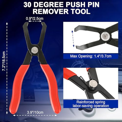 DASBET 5PCS Fuel Line Pliers Set Hose Remover Tool | Heavy-Duty Hose Clamp Pliers Set with Filter Caliper, Hose Pipe Clamp Clip Hose Clamp Tool Disconnect Pliers