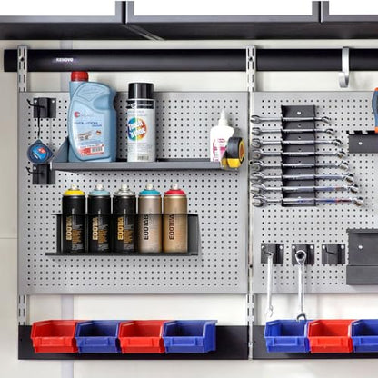Touri 2 Pack Spray Can Holder for Garage and Workspace, Wall-Mounted Steel Aerosol Can Holder (10 Cans)