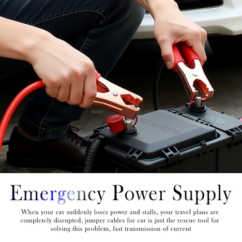67" Car Jumper Cables Heavy Duty,Jumper Cables for Car Battery Clamps for Emergency Roadside Power Supply,Universal Alligator Clips Jumpers Cable for Cars,SUVs,Trucks