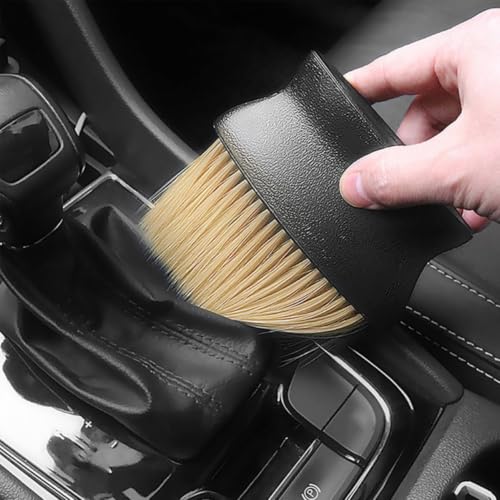 BESTonZON 4pcs Car Detailing Brush Set for Interior Cleaning, Soft Abs Fiber Bristles, Gentle and Versatile Dust Removal Tool for Car Air Vents and Dashboard