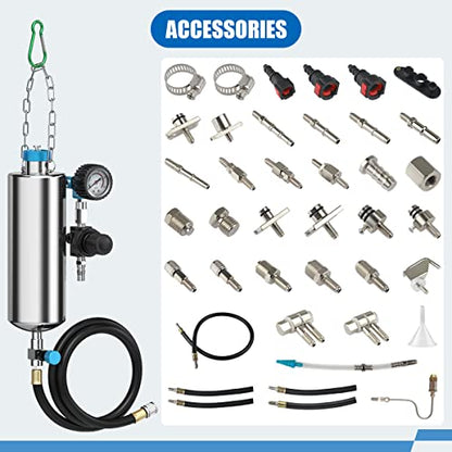 Fuel Injector Cleaner Kit, Non-Dismantle Fuel Injection System Cleaner Tester 1L 150PSI Fuel Injector System Cleaning Machine Tool Catalytic System Cleaner Converter Cleaner for Gasoline Cars Vehicle - size: Fuel Injector