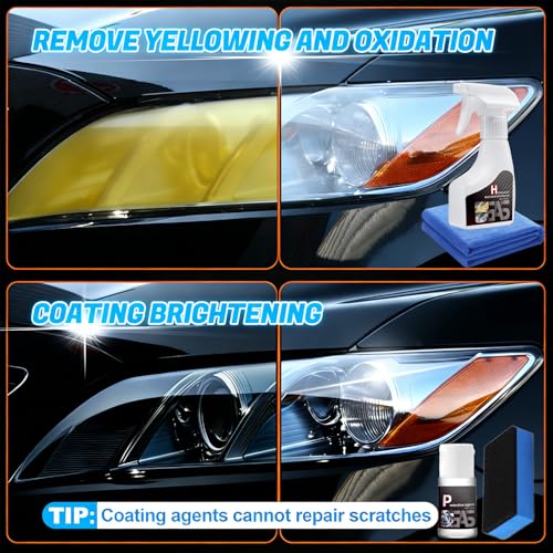 【2Pack】Headlight Restoration Kit, Advanced Car Headlight Restoration Kit - color: 2Pack:Headlight Restoration Kit