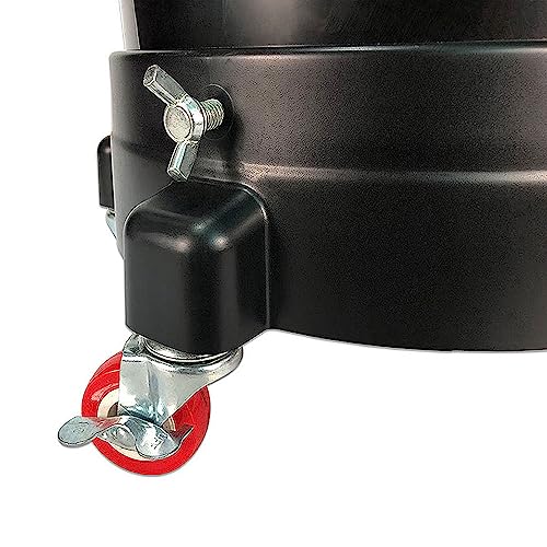 5 Gallon Bucket Dolly with Bucket Insert,Professional Car Wash Bucket Dolly | with 5 Wheels,including 2 Locking Casters for Car Washing, Detailing, Garage & More