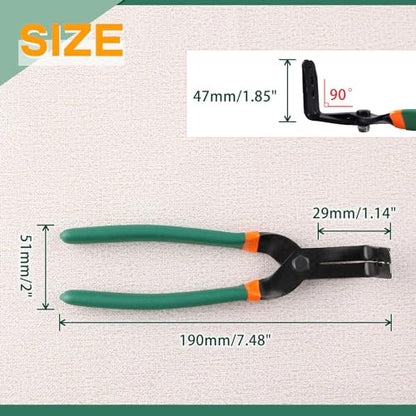 SPEEDWOX Trim Clip Pliers 90 Degree Pliers Clip Removal Pliers Automotive Repair Hand Tool Clip Removal Tool Applicable for Most Cars Repair Kit Professional Metal Auto Repair Tool Universal for Car - size: 90 degree