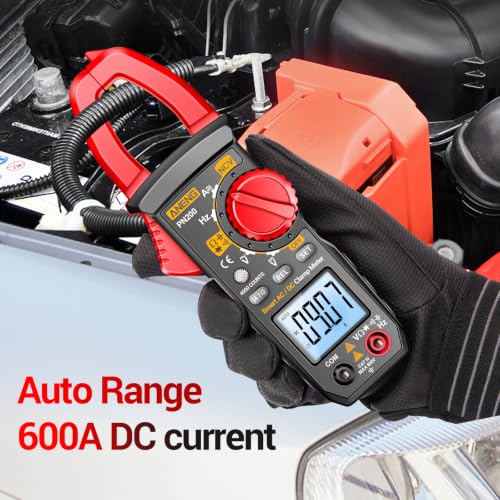 ANENG Digital Clamp Meter,Multimeter Tester,600A AC/DC Current,Voltage,NCV | 4000 Count Amp Voltmeter Measure AC/DC Voltage,Capacitance,Resistance,Diodes,Continuity,Frequency,Backlight Electrical Tools - style: 4000 Counts AC/DC Current