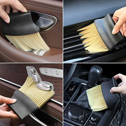 Auto Interior Dust Brush Soft Bristles Car Cleaning Brushes Duster Tool for Automotive