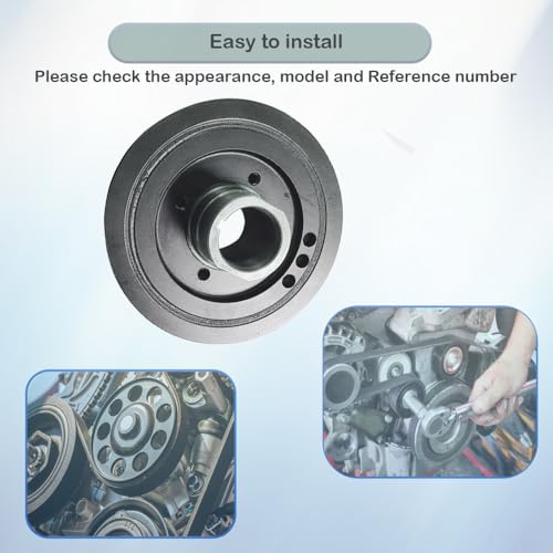 Harmonic Balancer Crankshaft 594-141 Crankshaft Pulley Compatible with 1996-2000 for Toyota 4Runner 1994-1998 for Toyota T100 1995-2004 for Toyota Tacoma Harmonic Balancer
