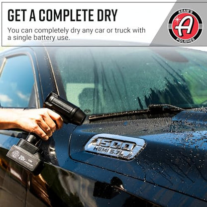 Adam's Polishes Cordless Mini Air Cannon - Portable High-Powered Car Detailing Dryer Blower | Rechargable Air Blower for Your Car, Truck, Van, Motorcycle | Use Before Applying Wax Or Ceramic Coatings