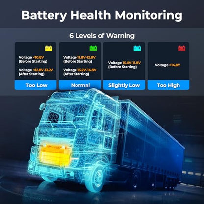NEXAS NL102 Heavy Duty Truck Diagnostic Scanner for Diesel Trucks, HD Code Reader with Live Data & DTC Lookup, J1939/J1708 Truck Scan Tool for Cummins, Freightliner, Detroit, PACCAR, Class 4-8 Trucks - color: truck scanner