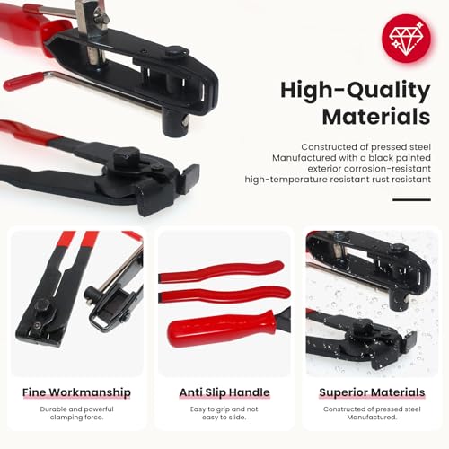 Electrical Connection Pliers CV Joint Boot Tool For Auto UTV ATV | Electrical Connection Pliers 60 Degree Electrical Disconnect Plier CV Boot Clamp Pliers CV Joint Boot Clamp Tool ﻿