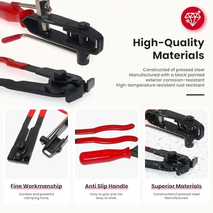 Electrical Connection Pliers CV Joint Boot Tool For Auto UTV ATV | Electrical Connection Pliers 60 Degree Electrical Disconnect Plier CV Boot Clamp Pliers CV Joint Boot Clamp Tool ﻿