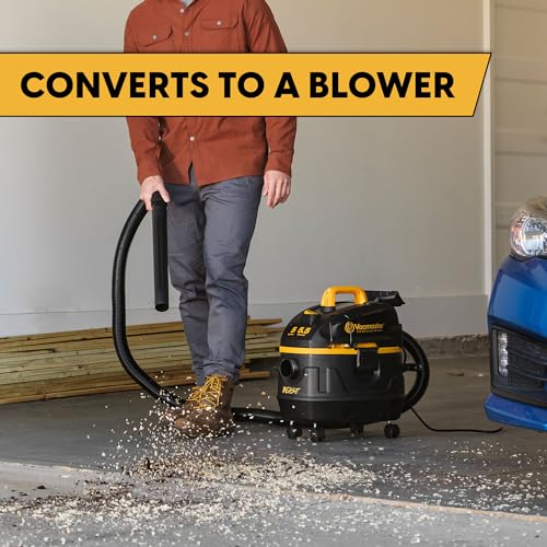 Vacmaster Professional Beast Series VFB511H 0201 5-Gallon 5.5 Peak HP Wet/Dry Vac, Black - size: 5 Gallons
