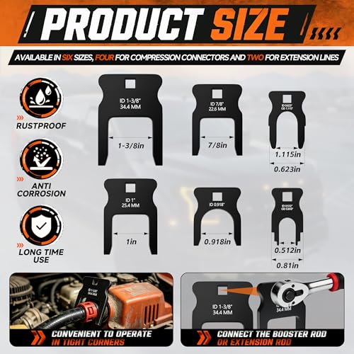 Fuel Line Disconnect Tool Set, 6 PCS DEF Line Removal Tool for Diesel Mechanic, Automotive Fuel Disconnect Tools for Fuel, Coolant, Breather Lines & Quick Disconnect Fittings