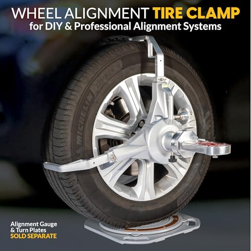 Wheel Alignment Tire Clamp, 18.5"–43.3" Tire OD Range, Magnetic Adapter Plate for Camber & Caster Gauges, Wheel Alignment at Home (4 Pack) - size: Tire Clamp (4 Sets)