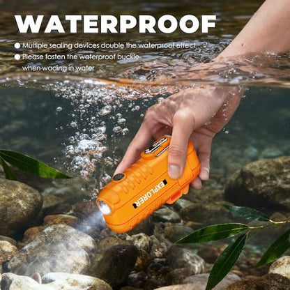 Lafagiet Electric Lighter USB C, Powerful Dual Arc Plasma Flame, with Flashlight, Wind & Waterproof Lighters for Candle, Camping, Grill, Emergency - color: F53-or