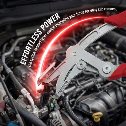 Clip Removal Tool and Car Clip Pliers, Auto Fastener Removal Tool for Push Pin Pliers, Plastic Trim Clips and Panel Retainers