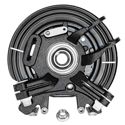 Detroit Axle - 4pc Steering Knuckles Kit for 02-05 Ford Explorer Mercury Mountaineer, 2 Rear Steering Knuckles & Wheel Bearing Hubs 2 Front Wheel Bearing and Hubs 2002 2003 2004 2005 Replacement - size: 4UW47703/Kit