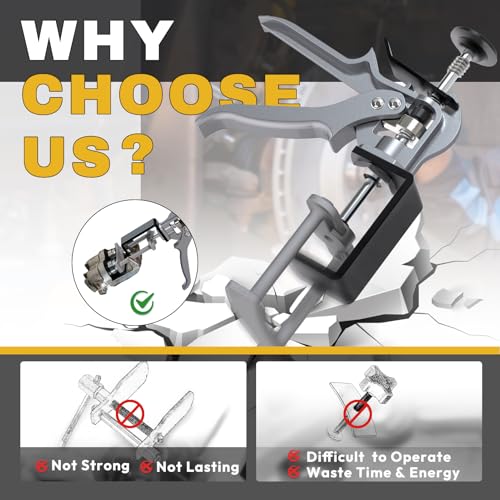 Dual Piston Brake Caliper Compressor, 25750 Brake Pad Spreader Compatible with Most Cars and Light Trucks, Disc Brake Pad Separator Tool - size: 25750