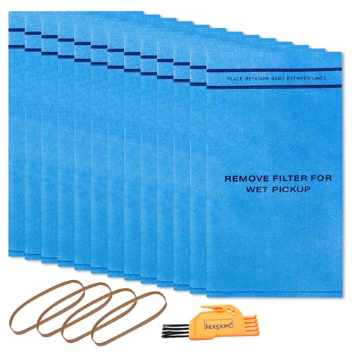 KEEPOW 12 Pack Wet Dry Vac Filter Compatible with Craftsman CMXEVBE17250–Washable & Reusable 2.5 to 5 Gallon Replacement Filter for Wet Dry Vacuum - size: 12 Pack