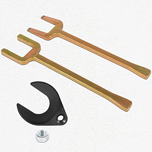 12020 Front Wheel Drive Axle Puller/Fork & Shim Tool + CV Axle Removal Tool / 1040 CV Joint Fork Removing Adapter, Use to Break Half Shafts Loose from Transaxle, Fix Damaged CV Joints