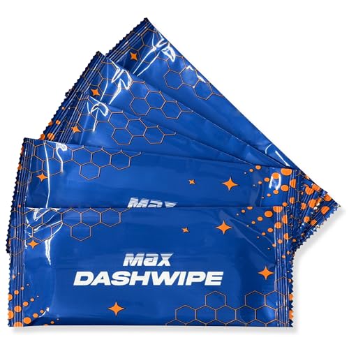 Car Wash Wipes with Refreshing Lemon Scent, Pack of 100 Individually Wrapped Wipes, Dashboard Car Accessories Travel Essentials