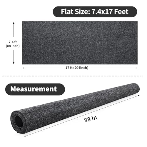 MABOZOO Garage Floor Mat 8.8 x22 Ft, Extra Large Garage Carpet Rug, Reusable Absorbent Oil Spill Mat, Washable Parking Flooring Rug for Under Car, Protects from Spills, Drips and Stains - size: 8'10''x22'
