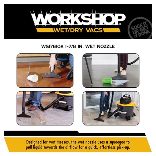 WORKSHOP Wet/Dry Vacs WS17810A 1-7/8-in. Wet Nozzle Vacuum Attachment - size: 1-7/8"