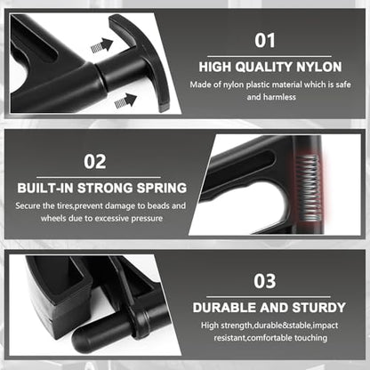 2 Pcs Tire Changer Universal Rim Pry Clamp,Durable Nylon Tire Bead Clamp | Manual Tire Bead Breaker,Hand Auto Drop Center Tool Compatible for Coats Tire Changers