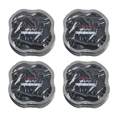 3.31" x 3.31" 12 pcs, 2 ply, Tire Repair Patch, Heavy Duty Bias Ply Repair Patch, Tire Repair for Puncture, Tire Bias Tractor Tire Repair Patch (TP-B03) - size: 3.31" x 3.31" 12 pcs