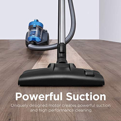 Eureka WhirlWind Bagless Canister 2.5L Vacuum Cleaner, Lightweight Vac for Carpets and Hard Floors, NEN110A, Blue - color: Blue