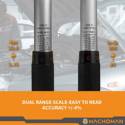 MACHOMAN Ratchet Torque Wrench Set (TQW203) - style: TQW203