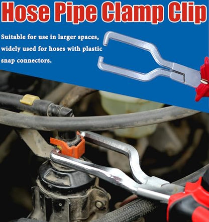6 PCS Fuel Line Disconnect Pliers Set Hose Remover Tool With 80 Degree Disconnect Pliers Hose Remover Pliers Hose Pipe Clamp Clip 7 Inch Fuel Filter Caliper Flat Hose Clamp Plier Set - size: 6 Pcs Set