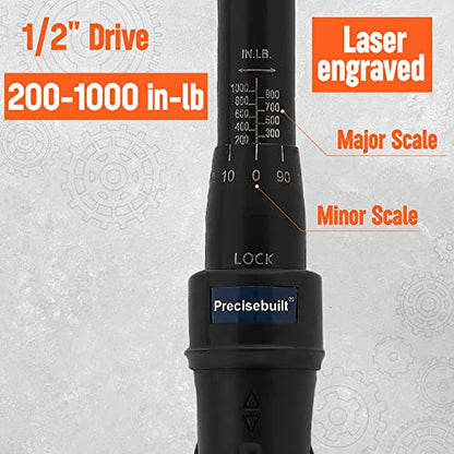 1/2" Drive 200-1000 in-lb Click Tech Torque Wrench - size: 1/2" DR. 200-1000 in-lb