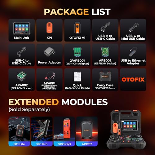 OTOFIX All System Diagnostic Scan IM1 with Pr0*Grammer Tool XP1, Bidirectional Diagnostic Scanner, Ke*y IM/M0 Tool for car, Report Management, 3000+ Active Tests, 40+ Services