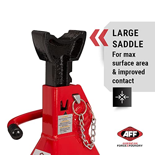 AFF 3 Ton Jack Stand Set - Heavy Duty Ratchet Style Jack Stands - Pair - size: 3 Ton