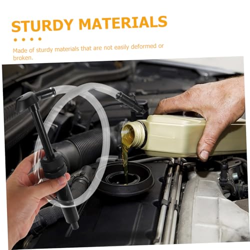 1Set Heavy Duty Automotive Fluid Transfer Pump Manual Siphon Hose for Brake Fluid Oil Changes and Use Versatile Kit with Attachments for Cars and Boats