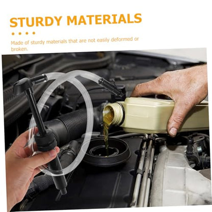 1Set Heavy Duty Automotive Fluid Transfer Pump Manual Siphon Hose for Brake Fluid Oil Changes and Use Versatile Kit with Attachments for Cars and Boats