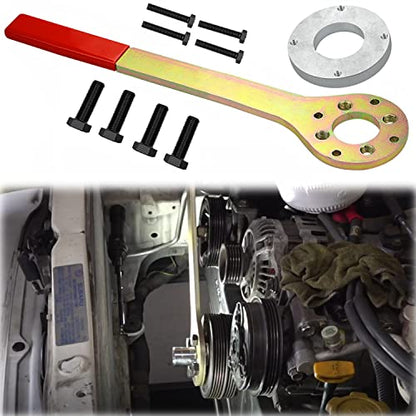 Crank Pulley Holder Tool for Subaru EJ Engines Replace 499977000 Kit | Crank pulley holder tool for Subaru EJ engines. Replaces 499977000 series tools for pulley and harmonic balancer service