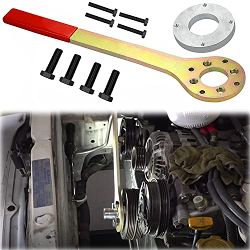 Crank Pulley Holder Tool for Subaru EJ Engines Replace 499977000 Kit | Crank pulley holder tool for Subaru EJ engines. Replaces 499977000 series tools for pulley and harmonic balancer service