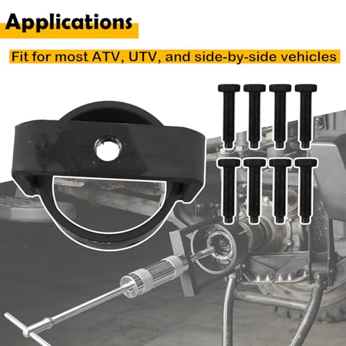 SXS CV Axle Shaft Puller Tool, 3.75 Inch CV Joint Removal Tool Compatible with ATV UTV Side by Side, Heavy-Duty Steel Bearing & Bushing Puller Head with 8 Bolts (5/8"-18 Thread)