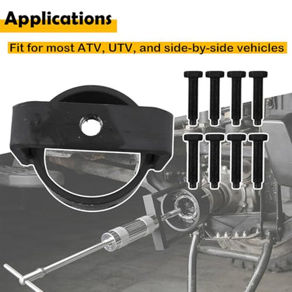 SXS CV Axle Shaft Puller Tool, 3.75 Inch CV Joint Removal Tool Compatible with ATV UTV Side by Side, Heavy-Duty Steel Bearing & Bushing Puller Head with 8 Bolts (5/8"-18 Thread)