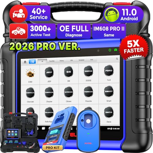Autel Scanner MaxiIM IM508S PRO Full Bundle Ver., 3000+ Test 40+ Service | 2026 Same as IM608 PRO 2/ IM608S II, w/ $569 PRO Kit, Bidirectional Scan Tool, Enhanced All-Sys Diagnostic, 10X Faster, OS11
