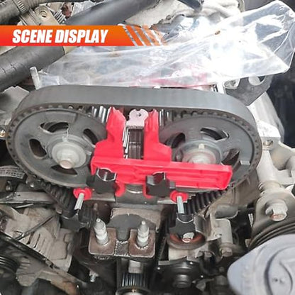 Car Dual Camshaft Locking Tool, Cam Engine Sprocket Gear Locking Clamp Kit, Anti-Slip Timing Cam Gear Locking Tool, Universal Cam Bearing Tool Accessories for Car Gasoline or Diesel Generators