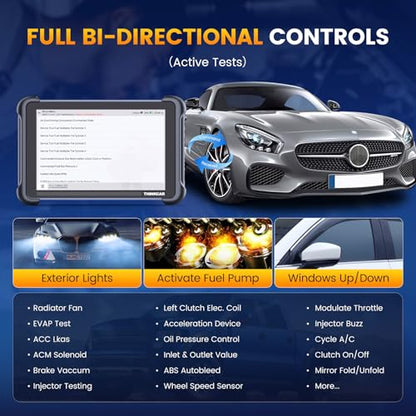 THINKCAR Bidirectional Scan Tool, THINKSCAN 689BT All System Automotive Diagnostic Tool, Bi Directional OBD2 Scanner with ECU Coding, 34 Services, FCA Autoauth, CANFD and DoIP, Wireless Update