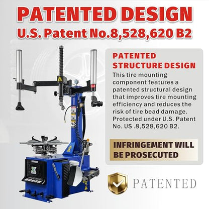 XK New Model 988 Tire Changer Tire Machine Wheel Changers Combo 690S Balancer Rim Clamp with 36 Month Part Replacements 110V - color: Model: New 988+690S