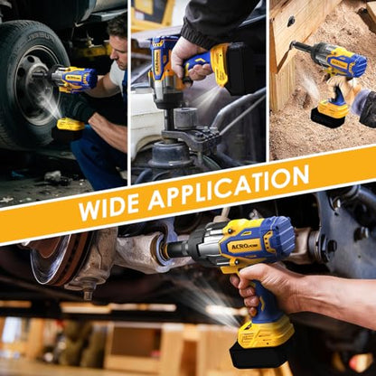 Cordless Impact Wrench 1/2" for Dewalt 20V Battery | High Torque 1700FT-LBS Brushless Impact Driver, Auto-Stop Reverse, Variable Speed, Heavy Duty Impact Gun (Bare Tool) - size: 1700 FT-LBS