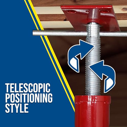 Vestil FJB-150 Basement Floor Jack 150 In. Maximum Height 2,588 Lb. Capacity Red